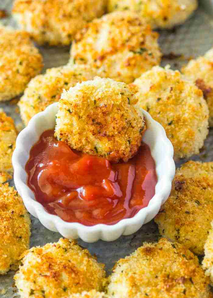 Healthy Baked Parmesan Chicken Nuggets