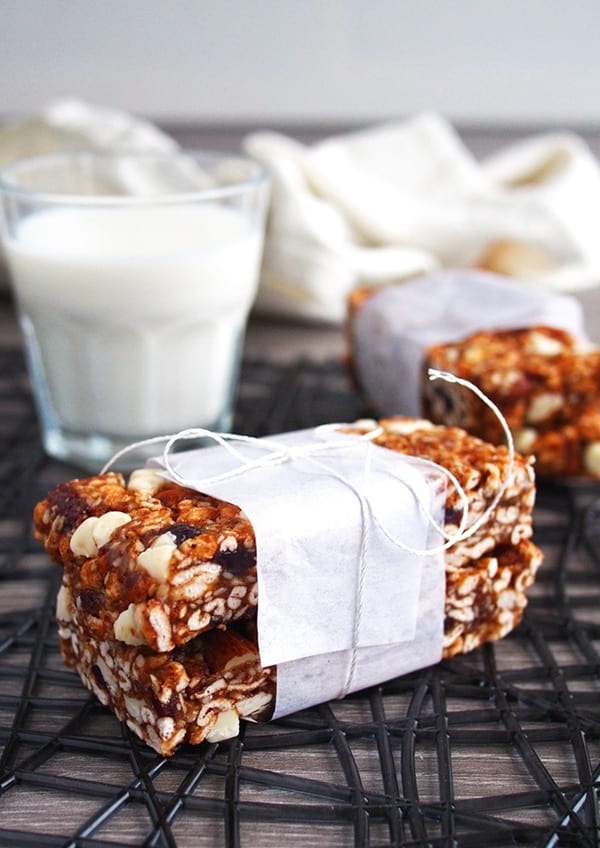 Healthy No-Bake Puffed Cereal Bars