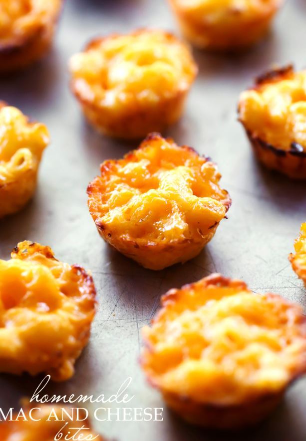 Homemade Mac and Cheese Bites.