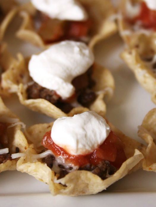 Kid Friendly Mini Taco Bites Appetizer Recipe.