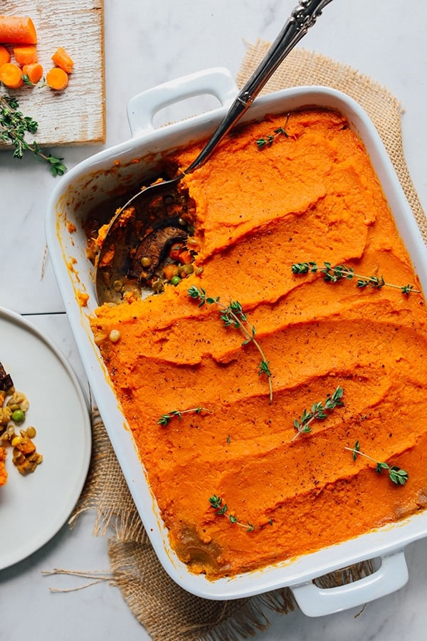 Lentil and Sweet Potato Shepherd’s Pie