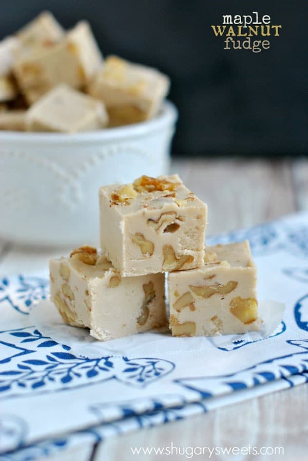 Maple Walnut Fudge from Shugary Sweets