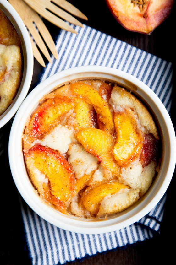 Peach Cobbler – Dessert for Two