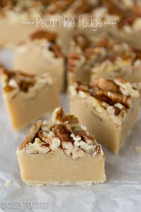 Pecan Pie Fudge from Crazy For Crust