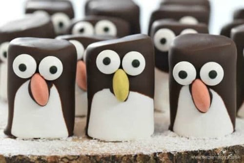 Penguin Marshmallows from Eats Amazing