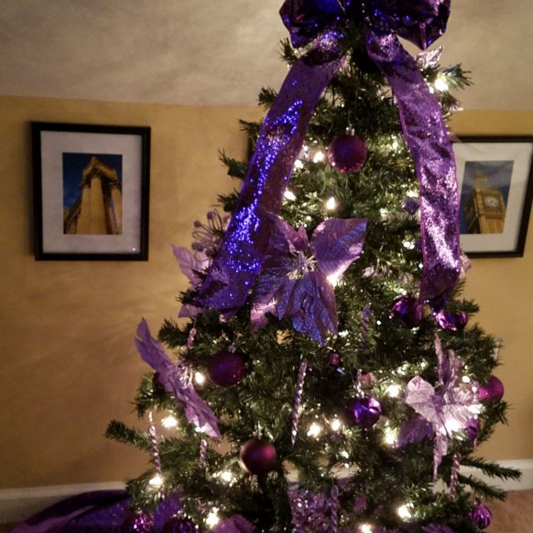 Purple Christmas Tree.