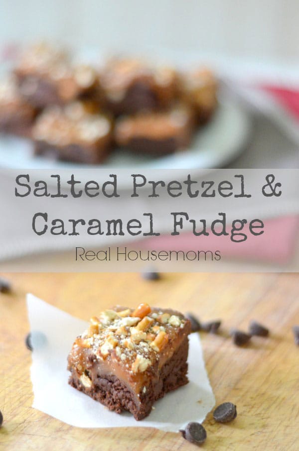 Salted Pretzel And Caramel Fudge from Real Housemoms