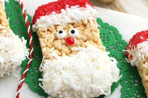 Santa Rice Krispie Treats from The Suburban Soapbox