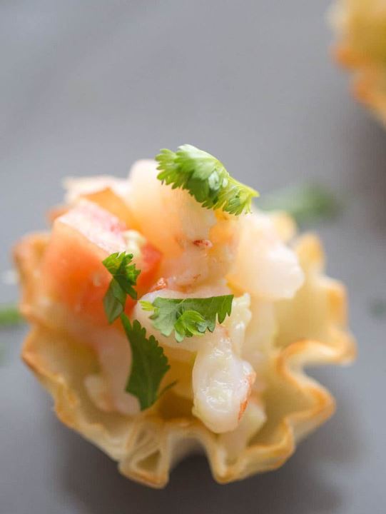 Shrimp Ceviche Bites.