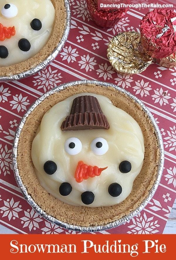 Snowman Pudding Pie from Dancing Through the Rain