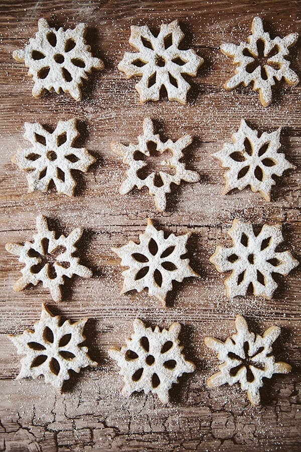 Spelt Cinnamon Snowflake Cookies