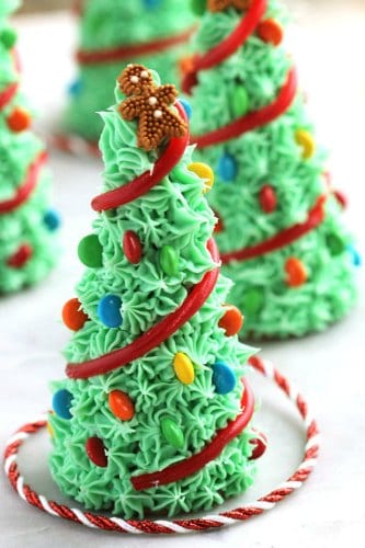 Sugar Cone Christmas Trees from The Suburban Soapbox