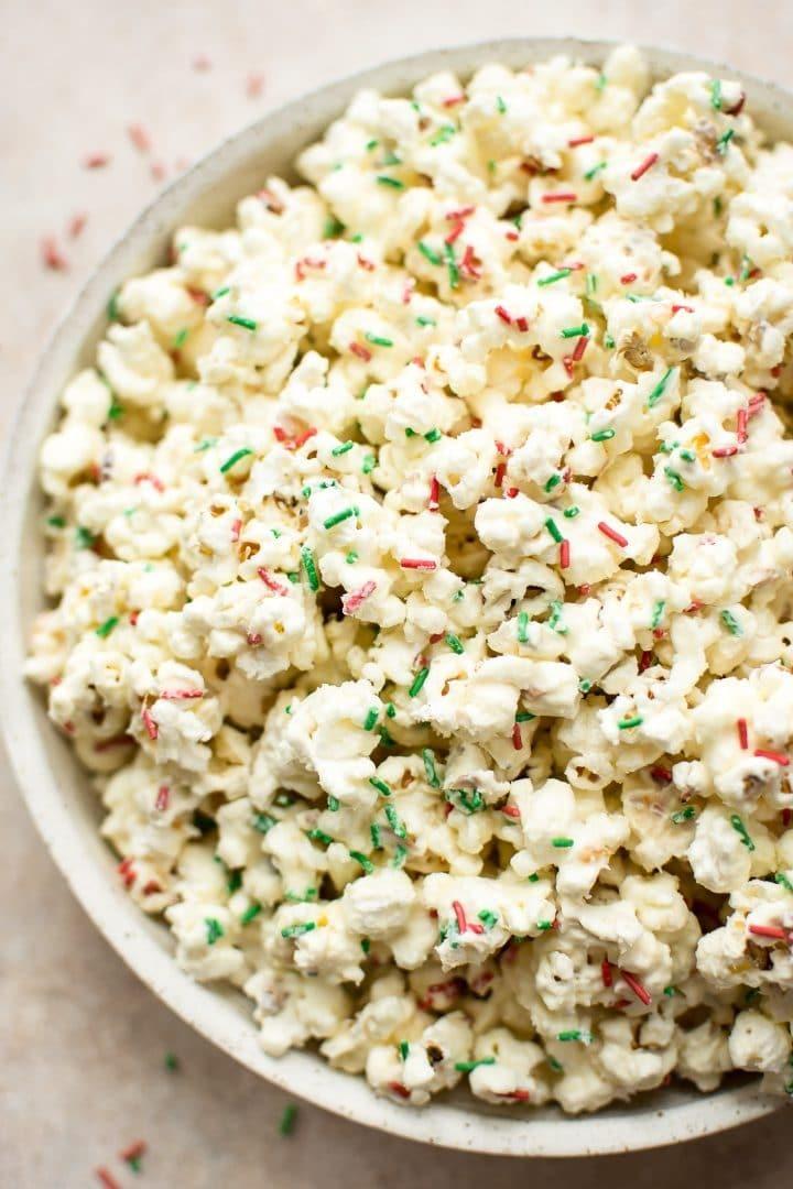 Super Easy Christmas Popcorn from Salt and Lavender