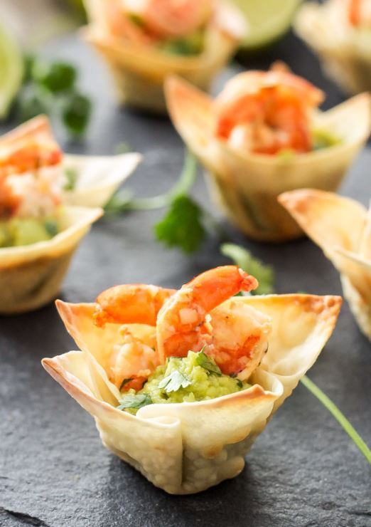 Tequila Lime Shrimp Taco Bites.