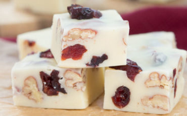 White Chocolate Cranberry Fudge..