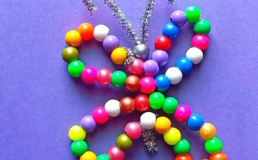 Pipe Cleaner Beaded Butterfly Craft for Decoration