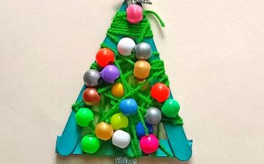 Beaded Christmas Tree Craft