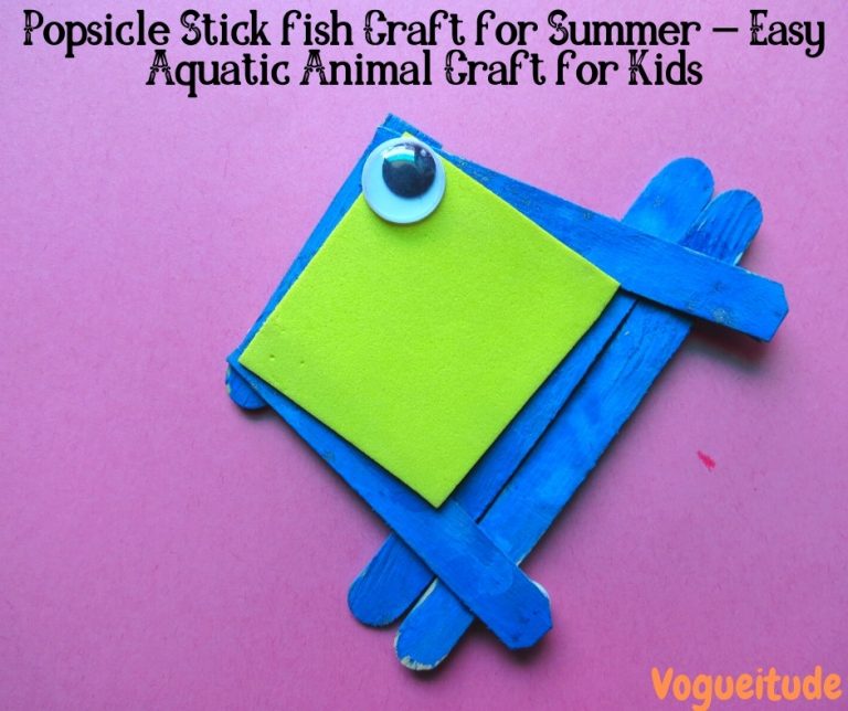 Popsicle Stick fish Craft for Summer