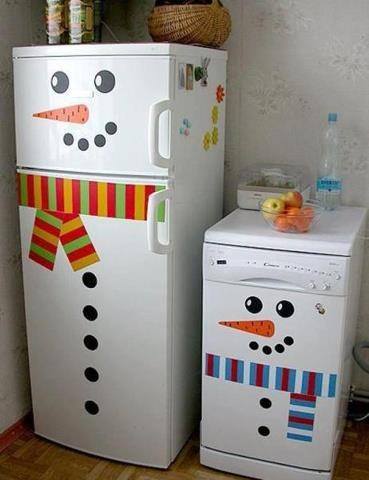 DIY fridge decoration for Christmas