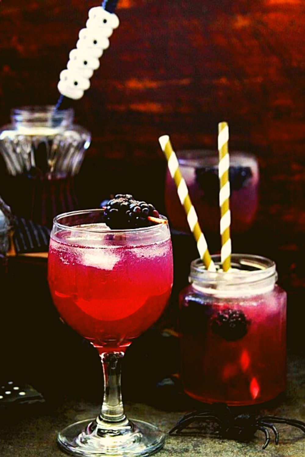 Spooky Halloween Blackberry & Grape Punch.